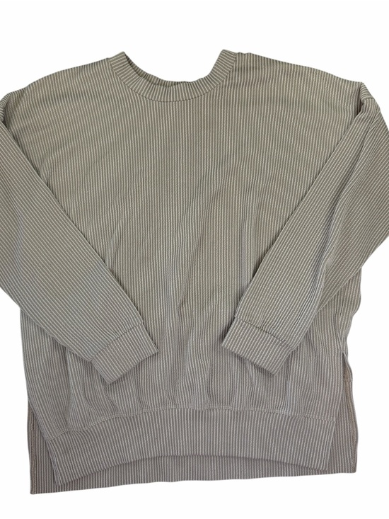 Magic Fit Tops - Magic Fit Women's Long Sleeve Ribbed Sweater - Light Taupe
